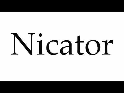 How to Pronounce Nicator