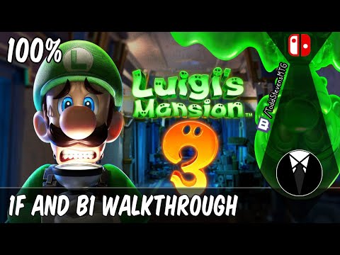 Luigi's Mansion 3 100% Walkthrough Part 1 - Grand Lobby and Basement (1F and B1)