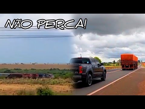 O TREM passando na REGIÃO DE SÃO SIMÃO GO 
