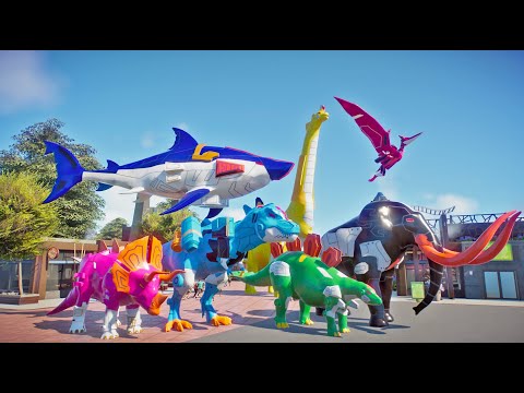 Dinosaur Mod and Skin Showcase Super Dino 7 Skin, Battle and Rampage. Mecha T-Rex, Tricetops