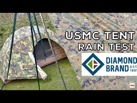 This Is One SERIOUS Tent! USMC Combat II Tent Rain Test & Review