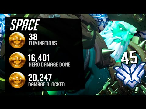 Space Pro Sigma in Ranked - 38 elims! [ Overwatch Season 32 Top 500 ]