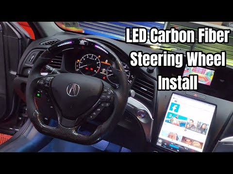 Installing Carbon Fiber LED Screen Steering Wheel In an Acura