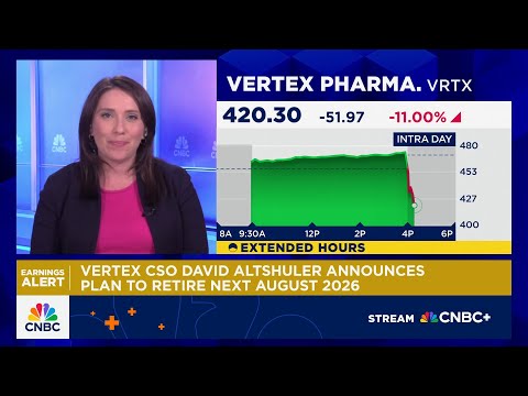 Vertex Pharmaceuticals reports earnings, beating EPS, revenue estimates