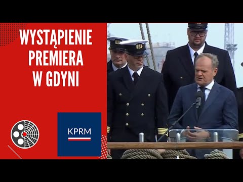 Donald Tusk w Gdyni apeluje o biało-czerwony Bałtyk