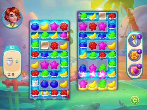 Hawaii Match-3 Mania - Level 52 - No Booster - FULL STORY - CaroGamesNL - *NEW GAME*