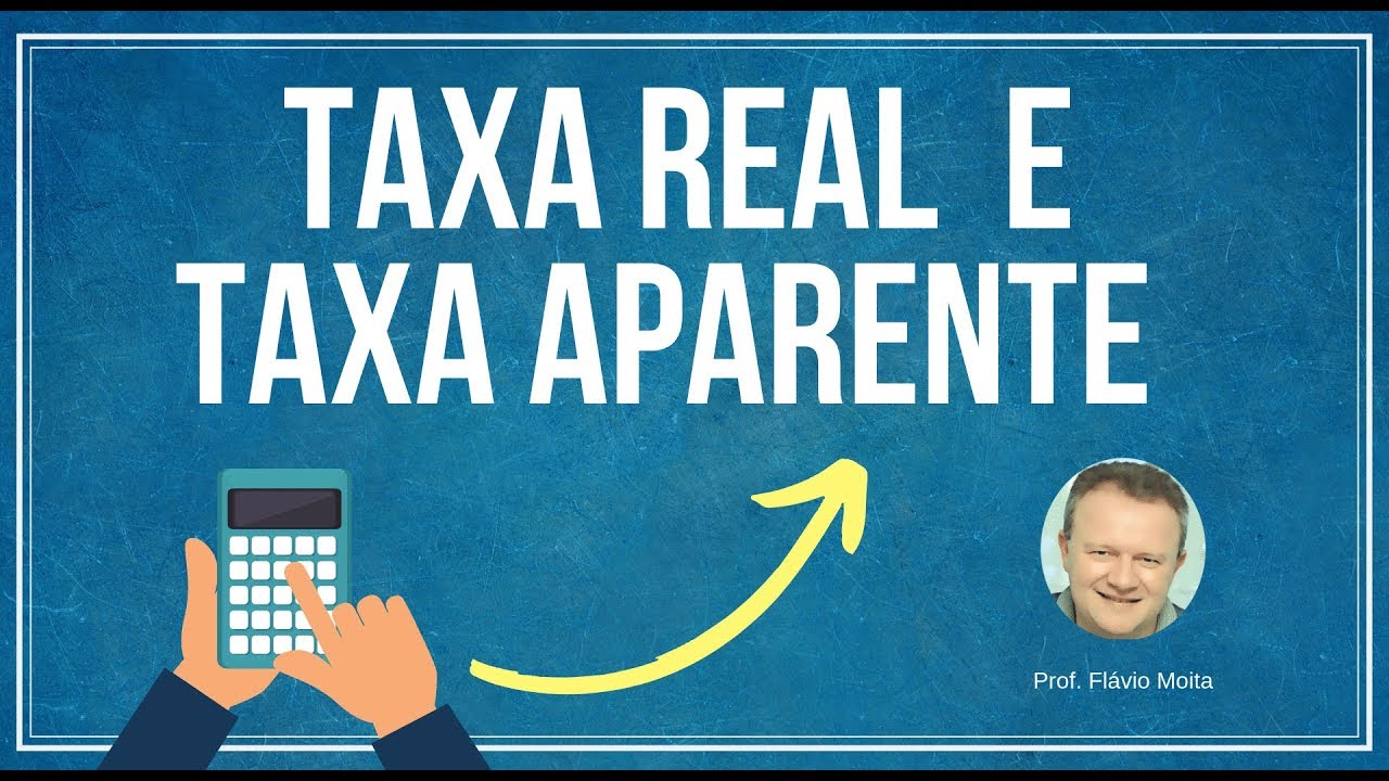 Como Calcular a Taxa real  e Taxa aparente da Matemática Financeira