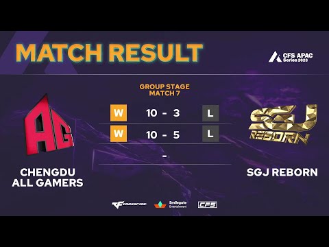 CFS APAC | CHENGDU ALL GAMERS vs SGJ Reborn | BO3 | FALL 2023