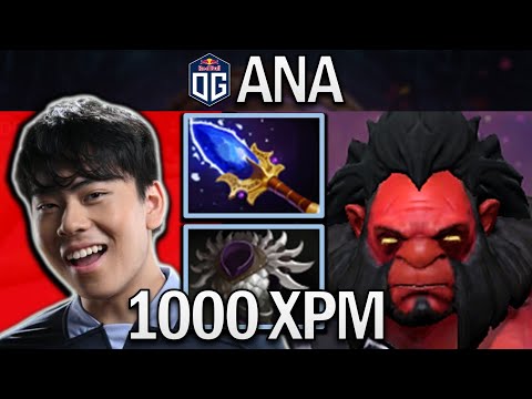 OG.ANA SMURF AXE WITH 21 KILLS & 1000 XPM - DOTA 2 7.31 GAMEPLAY