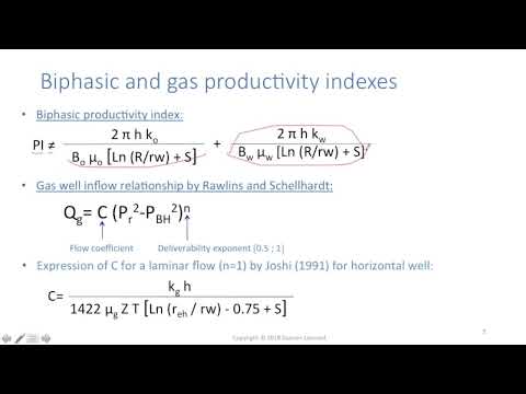 Productivity Index biphasic flow explained by Damien Leonard