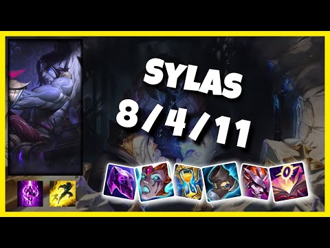 Sylas vs Malphite 10.25 Top Lane S11 Challenger Gameplay (8/4/11) - BR