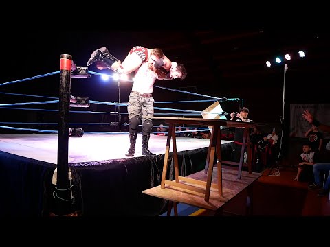 ICW Fight Forever 28 - Gabriel Bach vs Tony Callaghan - Tables Match