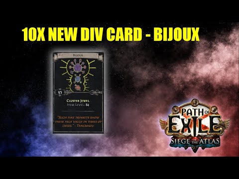 10x SETS OF NEW DIVINATION CARD - BIJOUX - I84 CLUSTER JEWELS