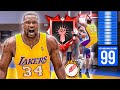 PRIME SHAQ BUILD LEGEND RISE UP 99 DUNK Is DOMINATING RANDOM REC On NBA 2K26