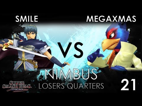 Nimbus #21 - Smile (Marth) VS TS TNC | MegaXmas (Falco) - SSBM Losers Quarters