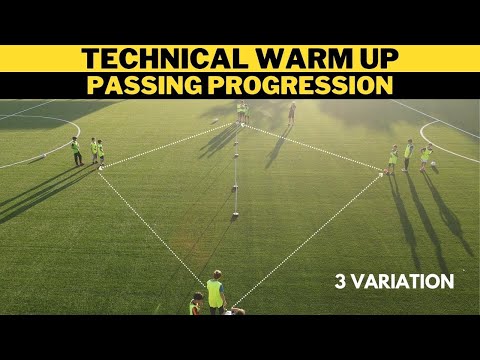 Technical Warm Up: Passing Progression | Football/Soccer Drills | 3  Variation thumbnail
