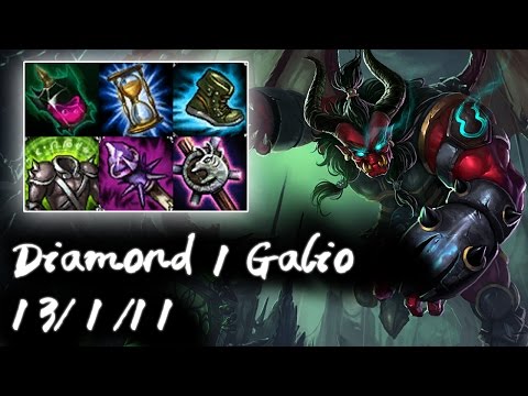 Diamond 1 Galio Mid vs Karthus | Korea High Elo Replays