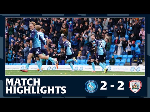 Match Highlights: Wycombe Wanderers 2 - 2 Barnsley
