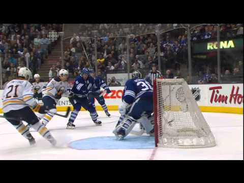Frattin Goal - Sabres 2 vs Leafs 4 - Mar 31st 2012 (HD)