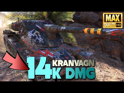 Kranvagn: Action game with 14k damage - World of Tanks