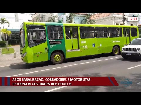 ApoÌs paralisacão, cobradores e motoristas retornam atividades aos poucos 21 10 2021
