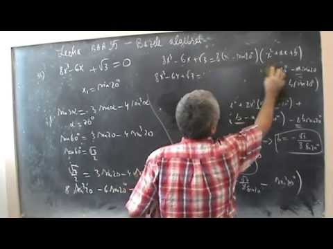 Lectia BAA 35 -  Ecuatie polinomiala de ordin 3