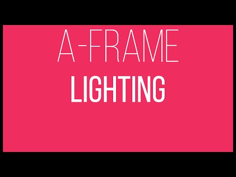 A Frame WebVR Tutorial 7 Lighting