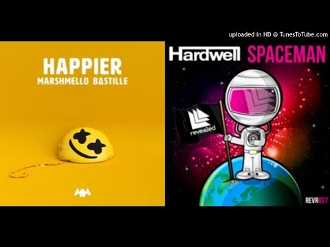 Hardwell vs Marshmello ft. Bastille - Happier Spaceman