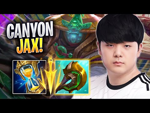 CANYON IS SO GOOD WITH JAX! - DK Canyon Plays Jax JUNGLE vs Lee Sin! | Season 2023