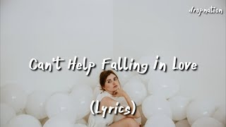 Zayn - Can&#39;t Help Falling in Love (Lyrics)