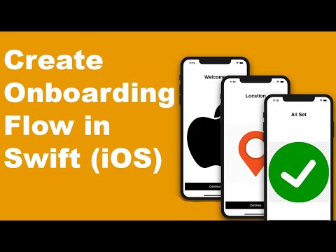 Swift Tutorial Create Welcome Onboarding Flow for iOS App in Xcode 11 Beginners