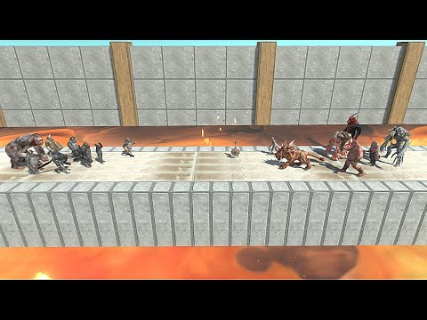 LAVA BATTLE | FACTION TOURNAMENT - Animal Revolt Battle Simulator