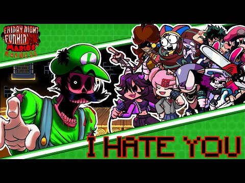 I HATE YOU But Every Turn Different Character Sings 😼🎶 (FNF: Mario Madness)