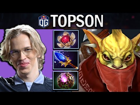OG.TOPSON BOUNTY HUNTER WITH AGHANIMS-LOTUS ORB - DOTA 2 7.30 GAMEPLAY