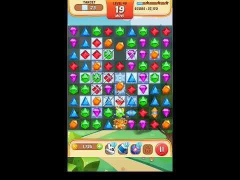 Jewel Match King Level 48 - Walkthrough ( No Booster )