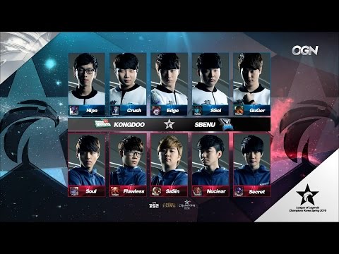 KDM vs SSB Game 1 Highlights - Kongdoo Monster vs SBENU SONICBOOM - LCK Week 10 - SPRING 2016