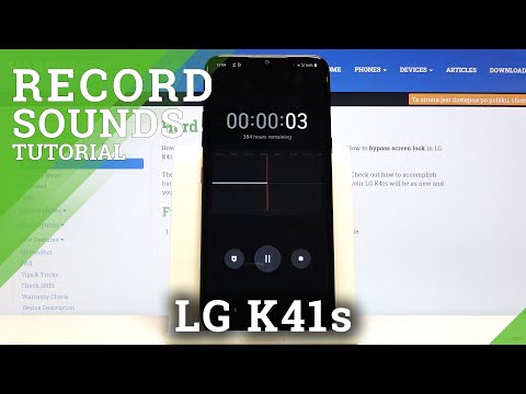 Create and Save Sound Recording - LG K41s and Voice Recorder App