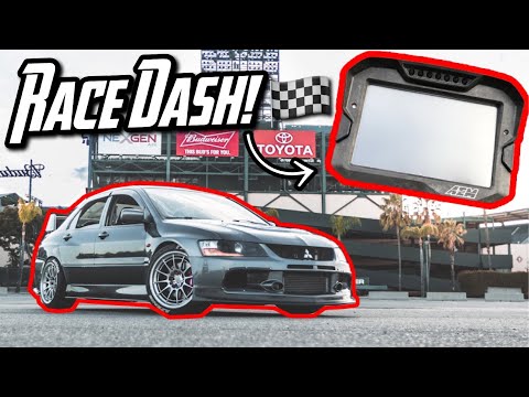 EVO 9 GETS AEM STAND ALONE ECU AND DASH!!