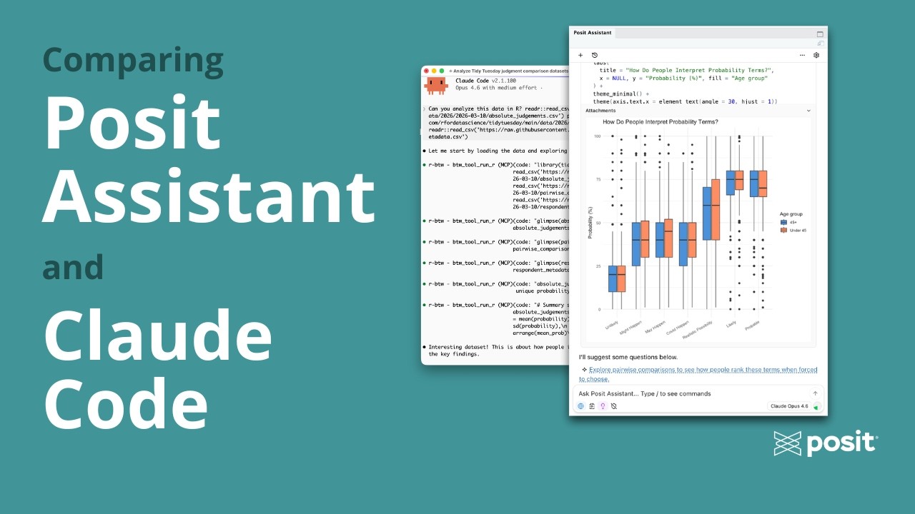 Comparing Posit Assistant and Claude Code