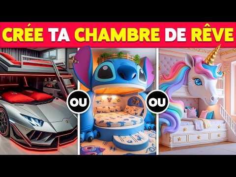 CONSTRUIS la CHAMBRE de tes RÊVES 😍🏠🌈 35 CHOIX IMPOSSIBLES 💜💛💙 TU PRÉFÈRES...?