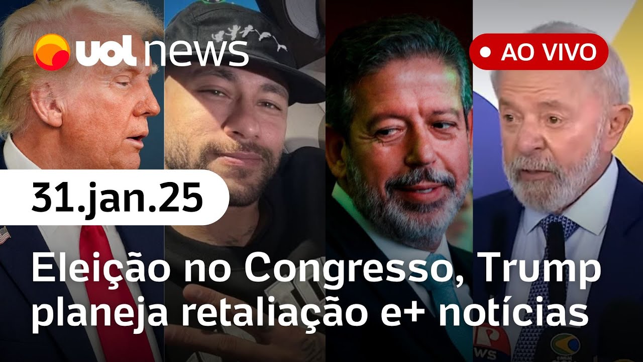 Lula e eleição no Congresso, Trump quer retaliação; Neymar no Santos, Zambelli cassada e+ | UOL News