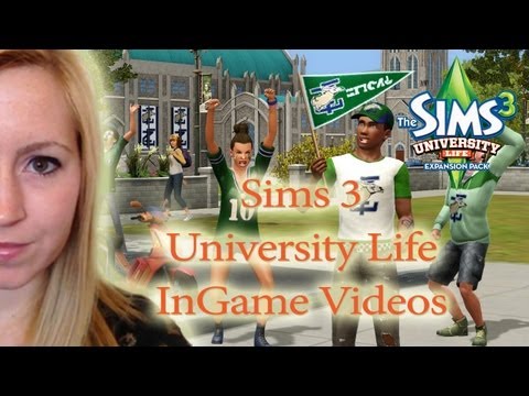 SIMS 3 UNIVERSITY LIFE INGAME VIDEOS!!!
