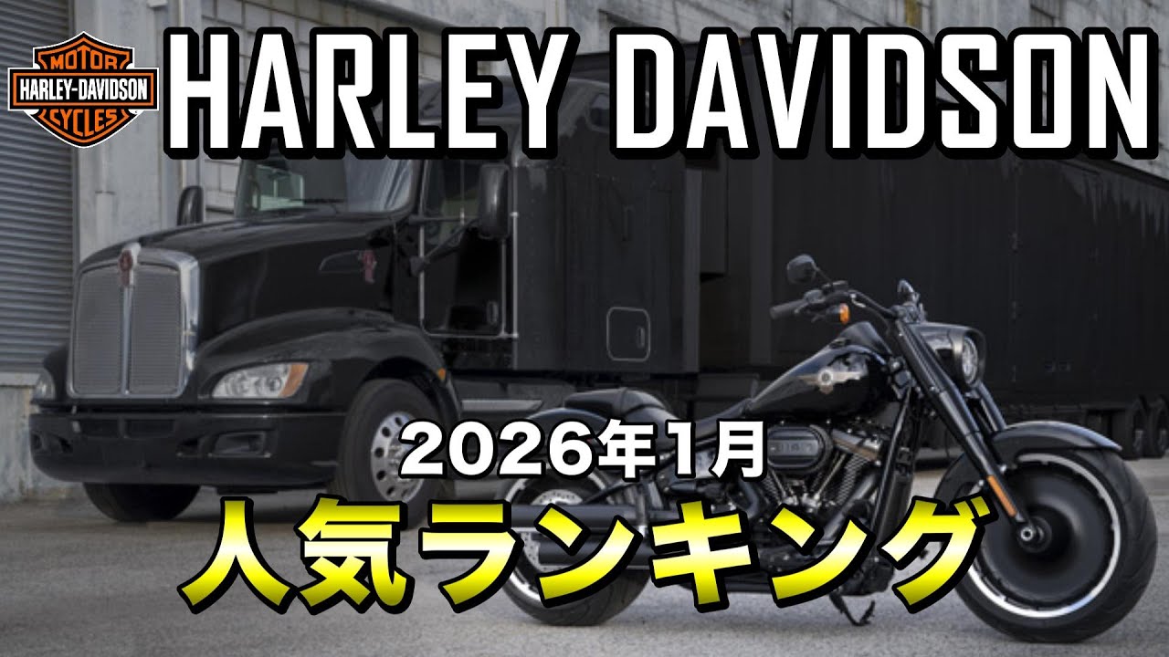 【人気ランキング】ハーレーダビッドソン 2026年 1月 中古車人気ランキング【Harley Davidson】