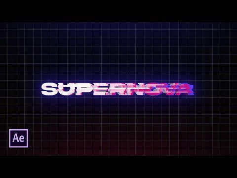 After Effects Tutorial - Glitch Text Animation in After Effects