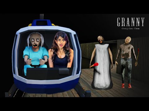 Playing as Mad Granny in Granny 2 Helicopter Escape