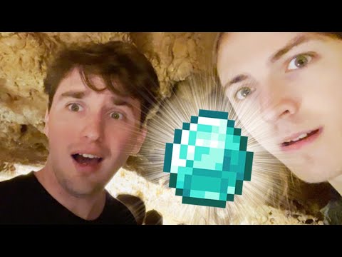Exploring a REAL Minecraft Cave!