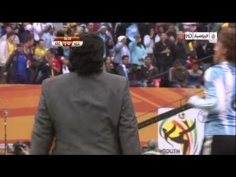 World Cup 2010 | Argentina Vs. Nigeria [1-0] | Goal: Heinze | 12.06.2010 | HD Quality