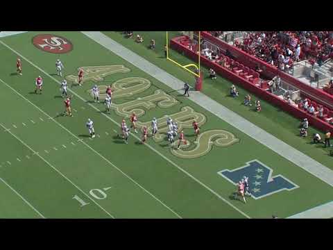 49ers windback zone read vs LVR preseason week 3 2021