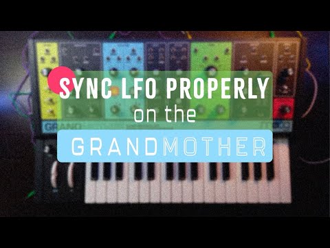 HOW TO PROPERLY SYNC ⏱ LFO to External Clock // Moog Grandmother and Matriarch Tutorial