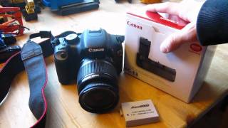 Video thumbnail for Canon Rebel T2i/550D Battery Grip (BG-E8) by TheOther328DLCR
